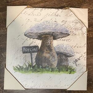 Hobby Lobby “Porcini” Mushroom Canvas Wall Decor